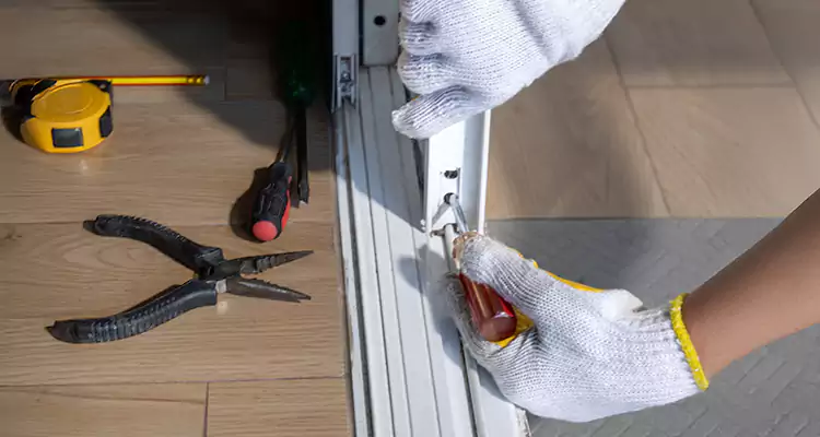 Backyard Sliding Door Track Repair in Winter Haven, FL